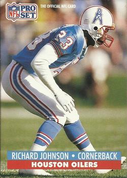 Richard Johnson Houston Oilers 1991 Pro set NFL #165